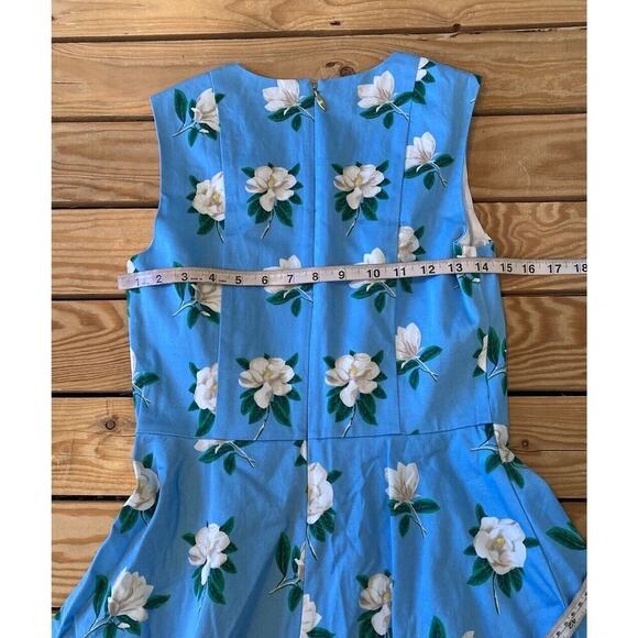 Draper James Floral Sleeveless Dress Size 2 Women’s Blue - Picture 7 of 7